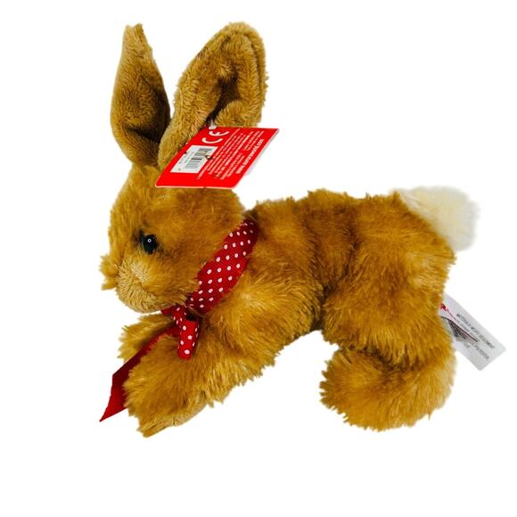 5 for $25| Aurora Bitty Bunny Brown Rabbit 8" Stuffed Animal Soft Plush - Picture 1 of 6